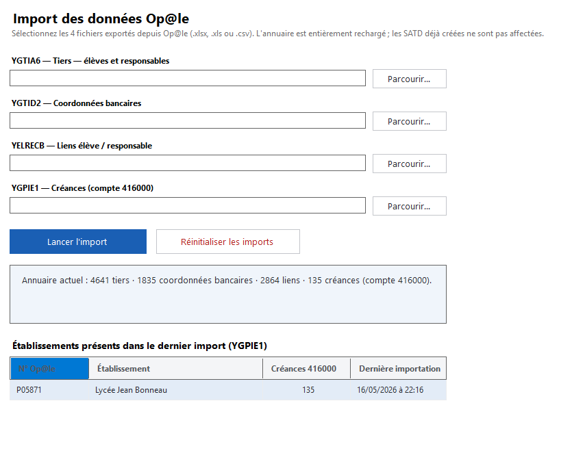 Scolar SATD - Le logiciel pour générer les SATD en EPLE