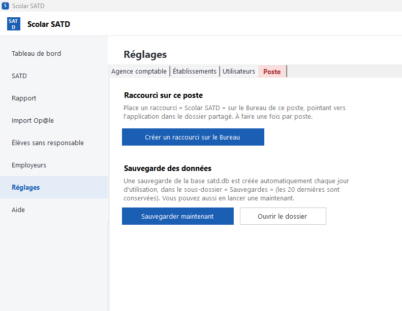 Scolar SATD - Le logiciel pour générer les SATD en EPLE
