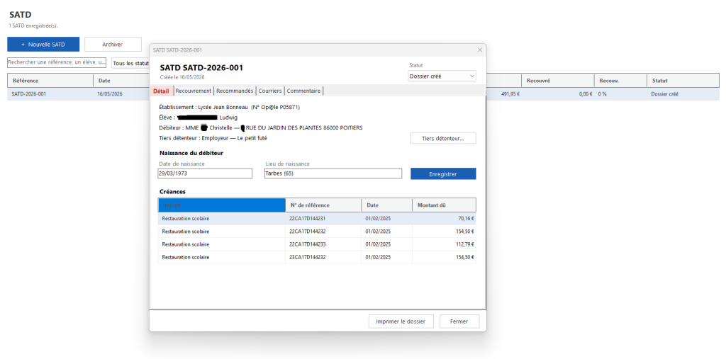 Scolar SATD - Le logiciel pour générer les SATD en EPLE